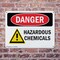 Signmission Hazardous Chemicals Danger Sign, Plastic, 10in W x 7in L, 2PK OS-2PACK-DS-P-710-L-2022 - alternate 7